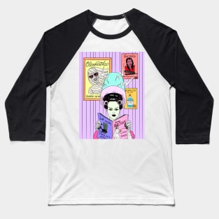 bride of frankenstein monster hair style Baseball T-Shirt